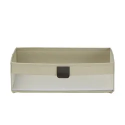 Aufbewahrungsbox faltbar , creme , Polyester, Karton, Karton/Papier , Maße (cm): B: 38 H: 12 T: 26