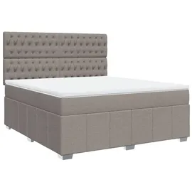 vidaXL Boxspringbett 180 x 200 cm Taupe