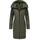 Ragwear Damen Wintermantel Steppmantel in Wolloptik mit Kapuze und hohem Kragen Jumana YOUMODO Dark Olive Gr. M - M