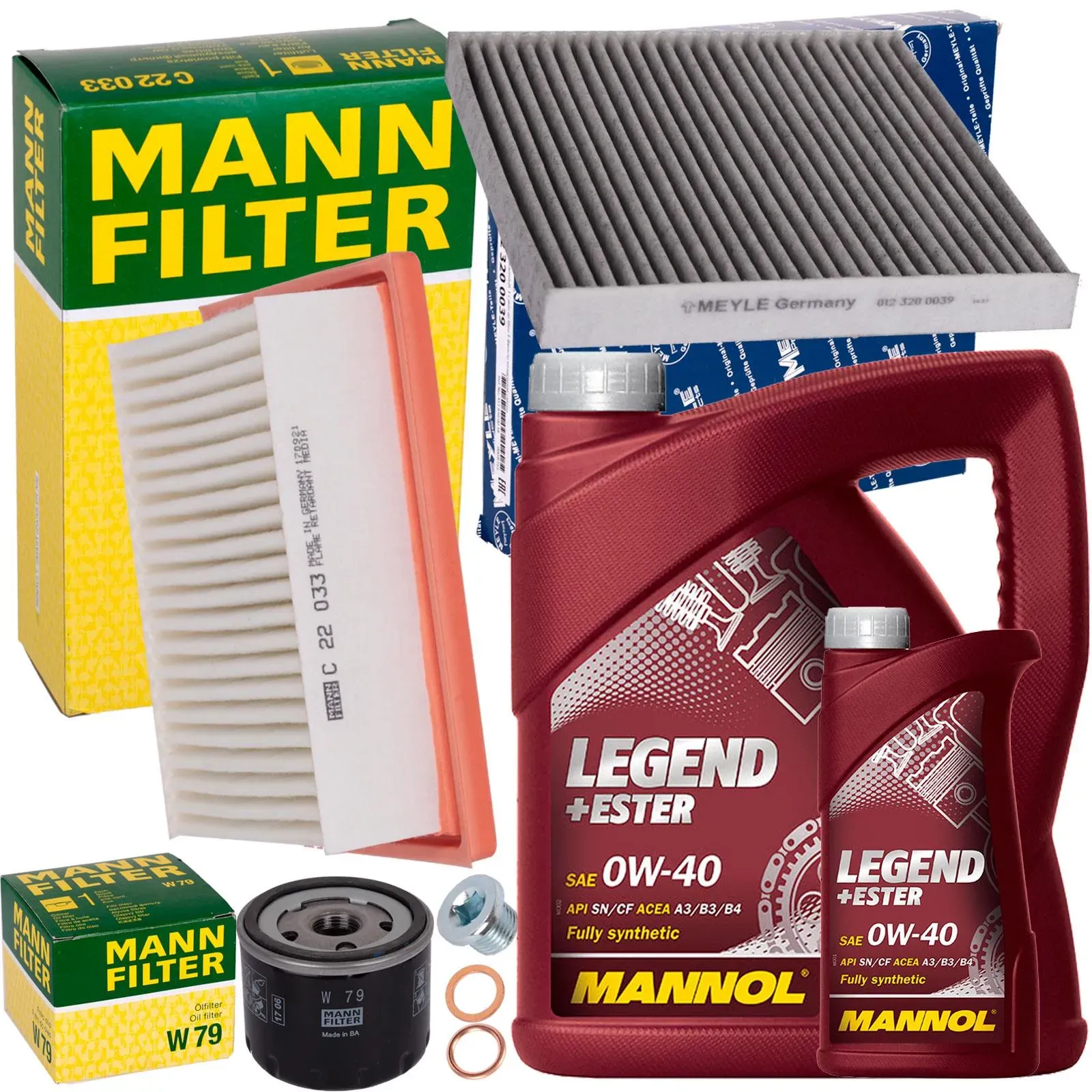 Inspektionspaket Filterset+mannol 0w40 Passend Für Smart 453 1.0 60 Ps 71 Ps: Luftfilter Mercedes-benz: 2810900901 Mercedes-benz: 2810940000 Mercedes-