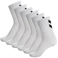 hummel hmlCHEVRON 6er Pack Socken Weiß 46-48