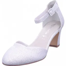 TAMARIS Damen Pumps mit Blockabsatz, metallic, 40 EU