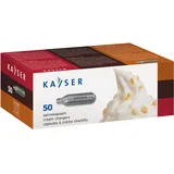 KAYSER 50 St. Sahnekapseln für Sahnespender, 8g N2O, für alle Sahnebereiter