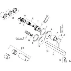 Hansgrohe Finoris Einhandmischer Unterputz Mattschwarz