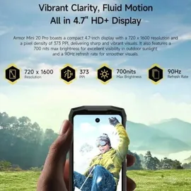 Ulefone Armor Mini 20 Pro 5G 8 GB RAM 256 GB Black