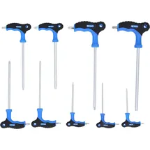 BRILLIANT TOOLS T-Griff-Torx® mit Stirnlochbohrung-Winkelstiftschlüssel-Satz, 9-tlg