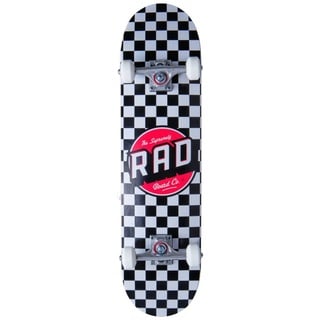 RAD Checkers Skateboard Komplettboard schwarz  7.75"  