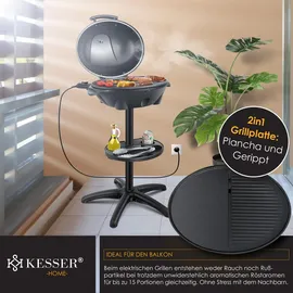 Kesser Elektrogrill 2in1 2400 Watt schwarz
