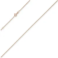 Schmuck Krone Goldkette 1,1mm Rund-Ankerkette aus 585 Rotgold 45cm, Gold 585 goldfarben