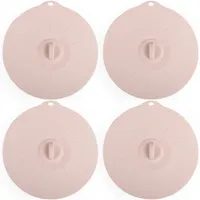 Silikondeckel für Tassen, Schüsseln, Teller, Pfannen, Mikrowellen-Spritzschutz, Küchenbehälter, Deckel für Lebensmittelaufbewahrung, Größe M, 4 Stück