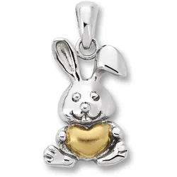 Kette mit Anhänger ONE ELEMENT "Schmuckset - Set mit Halskette Hase Anhänger aus 925 Silber", silber, Halsketten, Mädchen, Silber 925 (Sterlingsilber), Ihr persönliches Symbol – liebevoll gearbeitet für jeden Tag