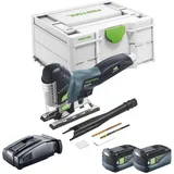 Festool CARVEX PSC 420 EB-Basic Akku Pendelstichsäge 18 V 120 mm Brushless + 2x Akku 5,0 Ah + Schnellladegerät + Systainer