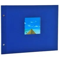 Goldbuch Schraubalbum Bella Vista 39x31 40 schwarze Seiten blau