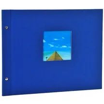 Goldbuch Schraubalbum Bella Vista 39x31 40 schwarze Seiten blau
