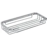 Tatay Duschablage Rechteckig Messing | Mit Schrauben enthalten | Quick Fix Kompatibel (Ohne Bohren) | Feuchtigkeitsbeständig | Schneller Wasserablauf | 9 x 3 x 20 cm – Modell Krom