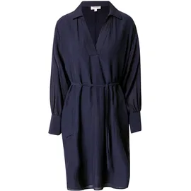 s.Oliver Hemdblusenkleid Mini Strukturmuster Blau 42