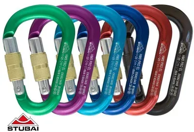 HMS Karabiner mit Schraubvsicherung Pro Easylock, blau, 25 kN