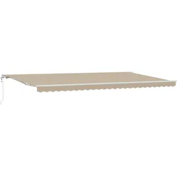 vidaXL automatische einziehbare Markise Beige 600x350 cm
