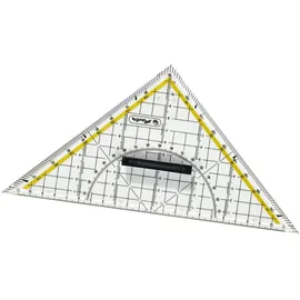 Herlitz Geometrie-Dreieck 25,0 cm transparent