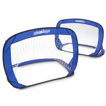 Relaxdays Pop-Up blau/weiß 2er Set (10016739)