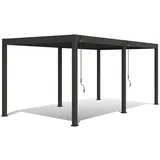 Weide Pavillon Deluxe ca. 600x300 cm Aluminium anthrazit