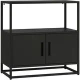 [en.casa] Hailuoto Aktenschrank 80 x 40 x 82 cm Schwarz