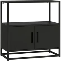 [en.casa] Hailuoto Aktenschrank 80 x 40 x 82 cm Schwarz
