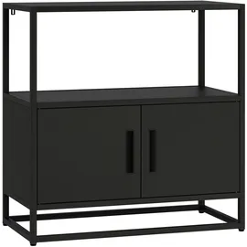 [en.casa] Hailuoto Aktenschrank 80 x 40 x 82 cm Schwarz