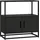 [en.casa] Hailuoto Aktenschrank 80 x 40 x 82 cm Schwarz