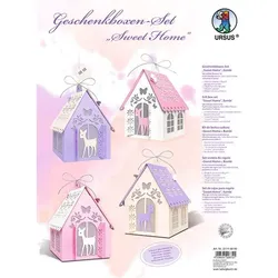 URSUS Geschenkboxen-Set »Sweet Home Bambi«, 4 Stück, vorgestanzt