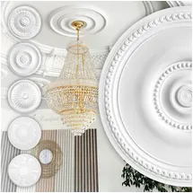 HEXIM Perfect Stuckrosette HEXIM Perfect weiß 2 St. Ø 52,2 cm