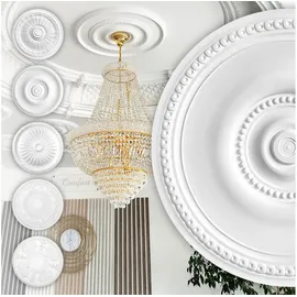 HEXIM Perfect Stuckrosette HEXIM Perfect weiß 2 St. Ø 52,2 cm