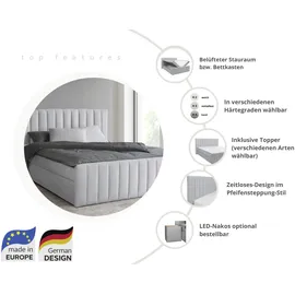 INOSIGN »Effy inkl. Bettkasten und Topper, erhältlich in der Breite 180x200cm« verschiedene Härtegrade wählbar