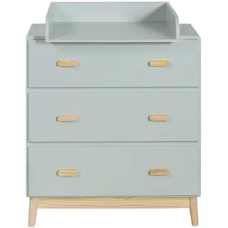 Mobili Rebecca Wickeltisch, Grün, Holzwerkstoff, Rechteckig, 42x100x80 cm, Babymöbel, Wickelkommoden - Zubehör, Wickelkommoden
