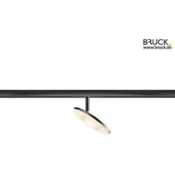 BRUCK 2-Phasen Strahler EUCLID SPOT 80° ALL-IN IP20, schwarz, lackiert dimmbar BRU-714010sw