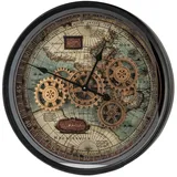 Formano Wanduhr 58,0 cm 58cm schwarz