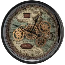 Formano Wanduhr 58,0 cm 58cm schwarz