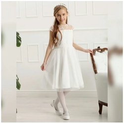 Dalary Partykleid Blumenmädchenkleid Kommunionkleid Dalary DK-115 Ivory 134