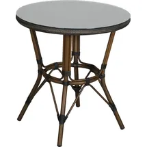 Primaster Valencia Bistrotisch Ø 75 cm Braun