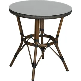 Primaster Valencia Bistrotisch Ø 75 cm Braun