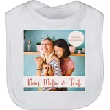 Baby Lätzchen - eigenem - Eigenes Foto I Eigenes Bild - Unisize - Weiß - latz von taufpate schlabberlätzchen selbst drucken druck schlabberlatz weiss zum bedrucken selber gestalten photo babylatz - Einheitsgröße