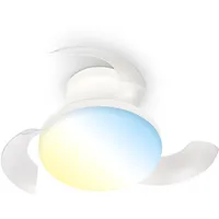 B.K.Licht Deckenventilator 44 cm mit Licht Weiß