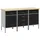 vidaXL Werkbank mit Schubladen 3-Tlg Schwarz und Grau 75 x 45 x 85 cm 3321370