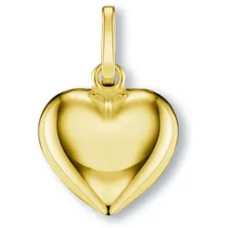 Ketten-Anhänger ONE ELEMENT "Herz Herz Anhänger aus 333 Gelbgold", gold, Schmuckanhänger, Damen, Gelbgold 333, Damen Gold Schmuck Herz