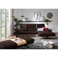 W.SCHILLIG Ecksofa broadway, Designsofa mit tollem Sitzkomfort, Sitztiefenverstellung, Kopfteil- & Seitenteilverstellung, Breite 291cm braun