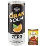 48x Oransoda Zero Ohne Zuckerzusatz 33cl+Zia Rosa Dop Pomodoro San Marzano 400g