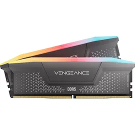 Corsair Vengeance RGB DDR5-6000 64GB Kit (2x32GB) CL40 Grau CMG64GX5M2D6000Z40
