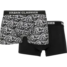 URBAN CLASSICS Boxershorts 2 St. Schwarz XXL