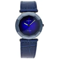 JOWISSA Damenuhr Safira 24 Blau Schwarz I.0530.M