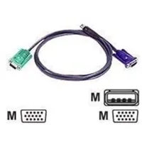 ATEN KVM-kabel SPHD15 männlich für HD-15 - USB Typ
